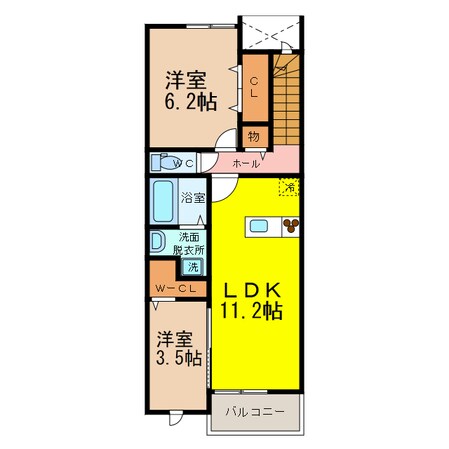 プレミアム県庁前の物件間取画像